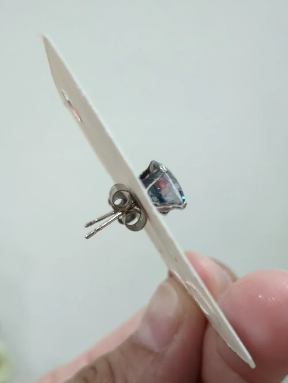 Rainbow Topaz Stud Earrings - 925